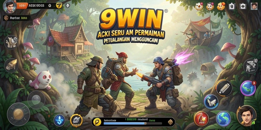 Tampilan aksi menarik dan mendebarkan dari gameplay 9WIN.