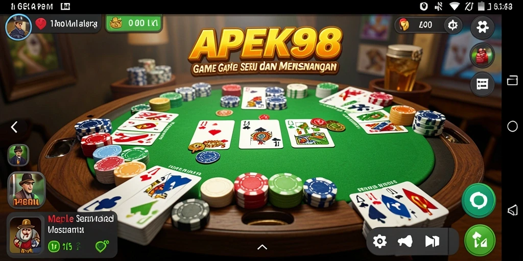 Tampilan gameplay APEK88 yang menarik dengan latar belakang yang cerah dan antarmuka yang ramah.