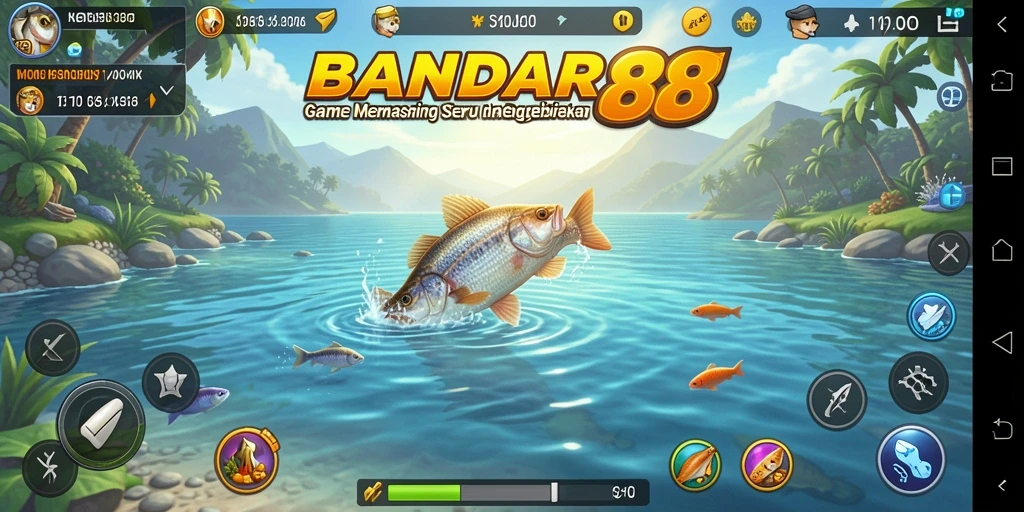 Tampilan gameplay menarik di BANDAR88 saat memancing.