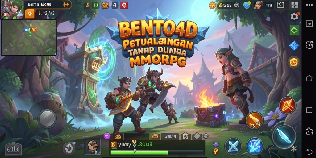 Tampilan gameplay seru di dunia BENTO4D.