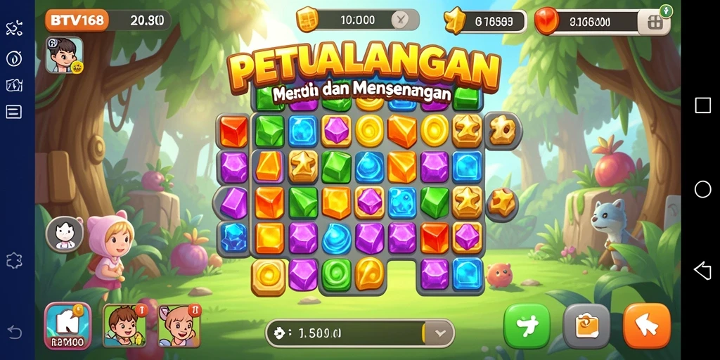 Tampilan menarik dari gameplay BTV168 yang penuh warna.