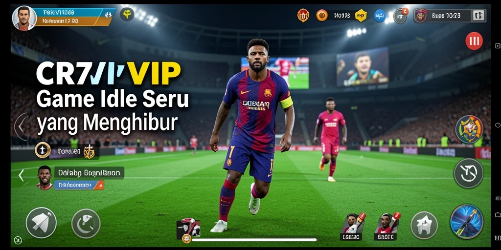 Tangkapan layar utama menunjukkan gameplay menarik CR7VIP.