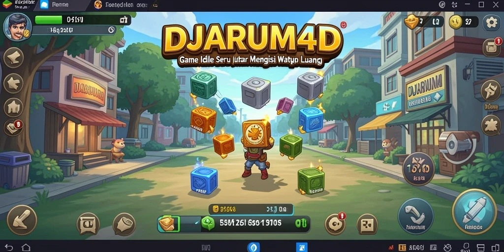 Tampilan menarik gameplay DJARUM4D yang menampilkan kemajuan empire.