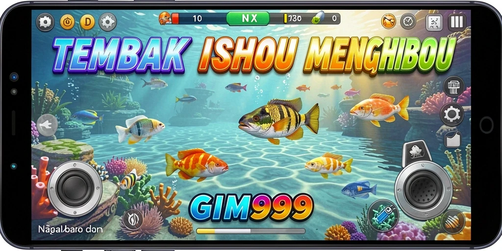 Tampilan gameplay GIM999 yang seru dalam berburu ikan.