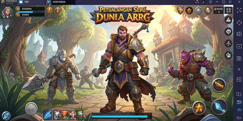 Tampilan gameplay HOKIARENA yang menegangkan dan seru.