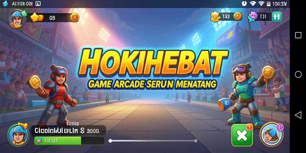 Tampilan gameplay HOKIHEBAT yang seru dan penuh tantangan.