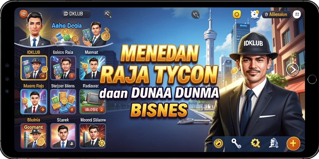 Gameplay menarik dalam IDKLUB yang menampilkan pengelolaan bisnis yang menantang.
