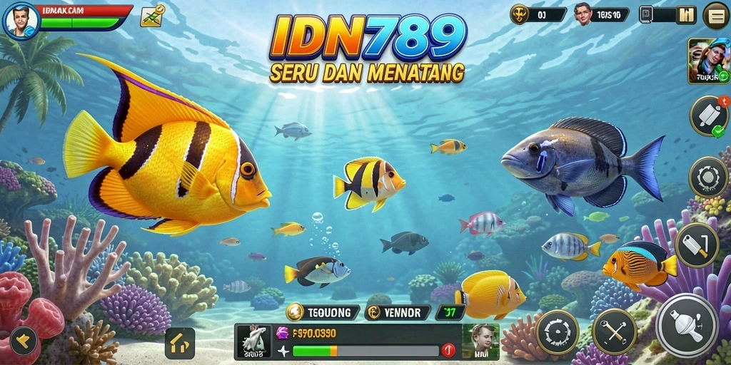 Tampilan gameplay Tembak Ikan yang menakjubkan di IDN789.