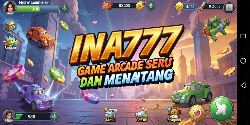 Screenshot INA777 menampilkan aksi gameplay Arcade yang mendebarkan.