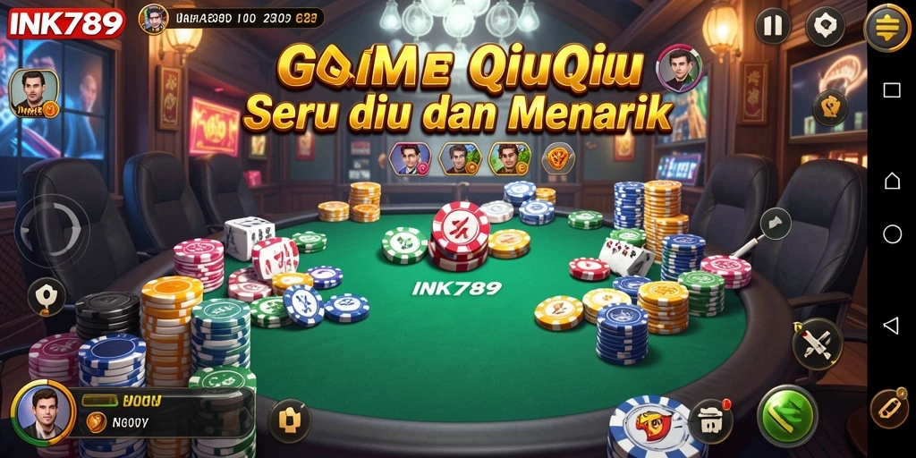 Screenshot gameplay QiuQiu INK789 yang menarik.