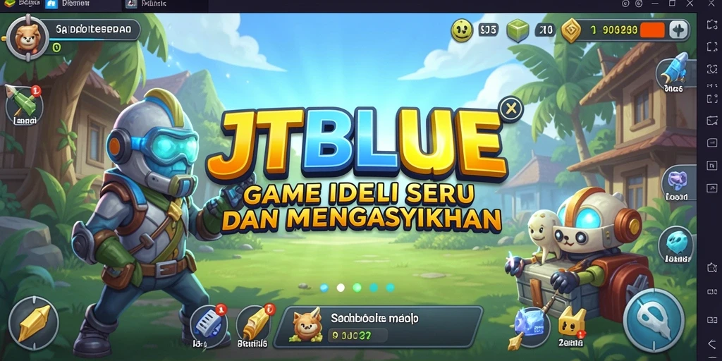 Tangkapan layar menunjukkan gameplay JTBLUE yang santai dan mengasyikkan.