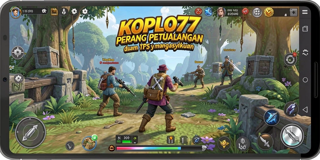 Screenshot KOPLO77 menunjukkan aksi tembak-menembak yang seru dalam TPS.