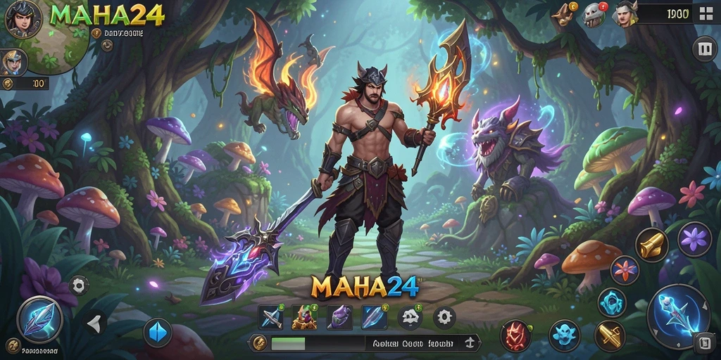 Tampilan gameplay MAHA24 yang mendebarkan dan penuh eksplorasi.