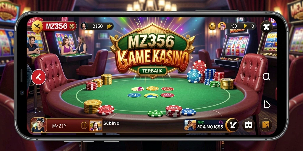 Tampilan permainan kasino di MZ356 yang mengasyikkan dan interaktif.