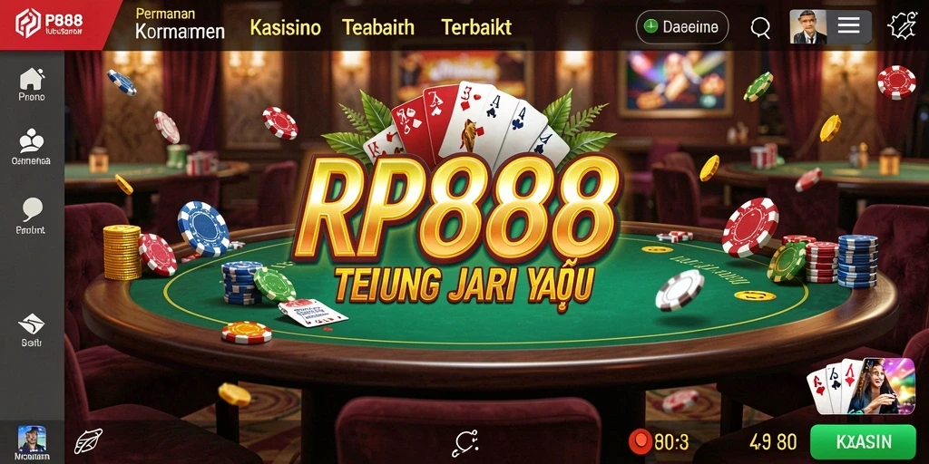 Tampilan gameplay menarik di aplikasi Kasino RP888.