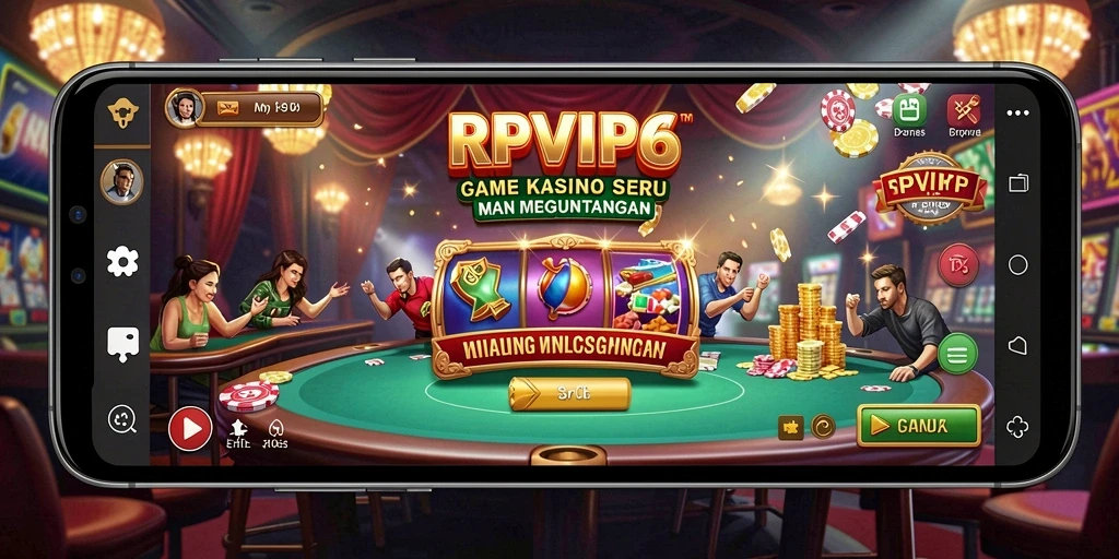 Screenshot gameplay RPVIP6 menampilkan pengalaman Kasino yang seru.