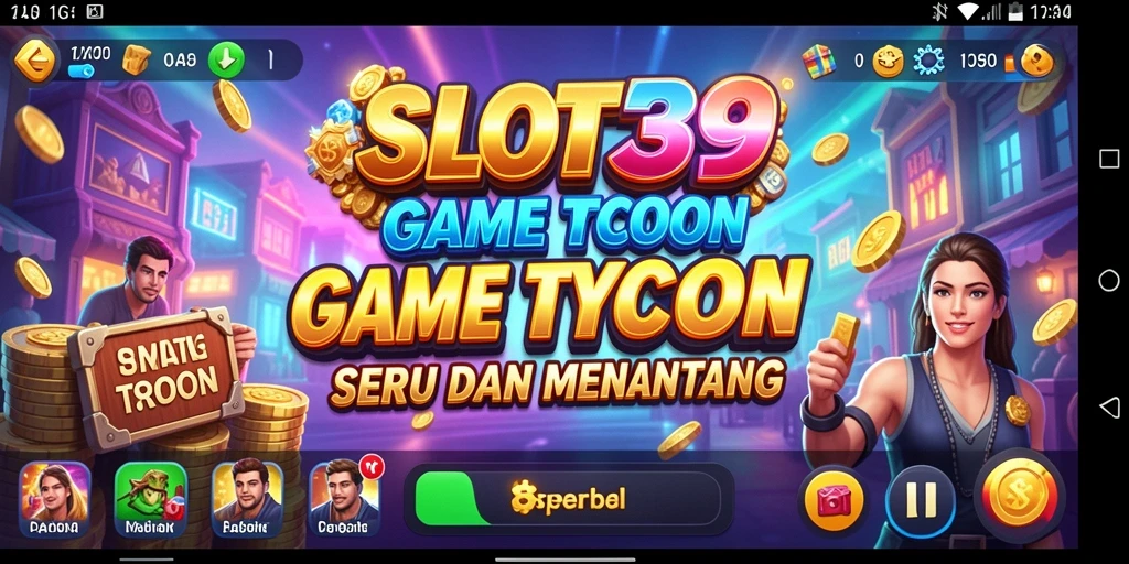 Tampilan gameplay SLOT39 yang menampilkan simulasi bisnis yang menarik.