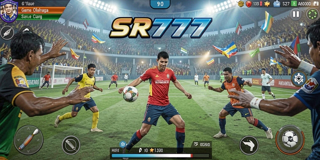 Screenshot gameplay SR777 yang menunjukkan aksi olahraga seru.