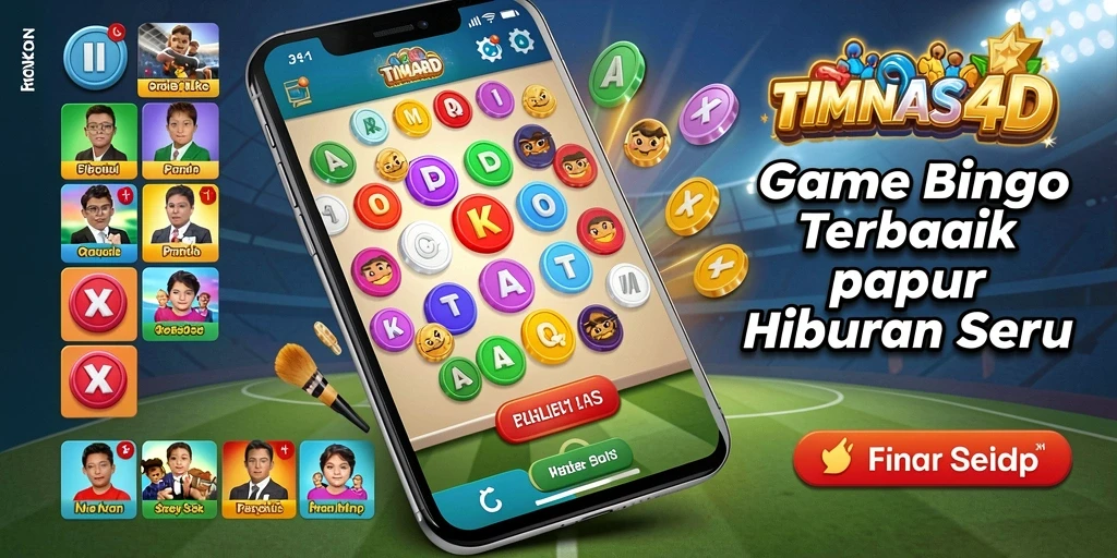 Tampilan gameplay seru dalam TIMNAS4D dengan tema Bingo.