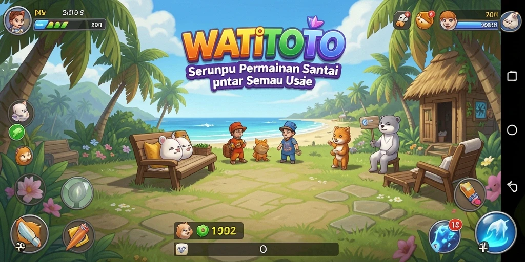 Tampilan menawan dari WATITOTO saat gameplay santai.